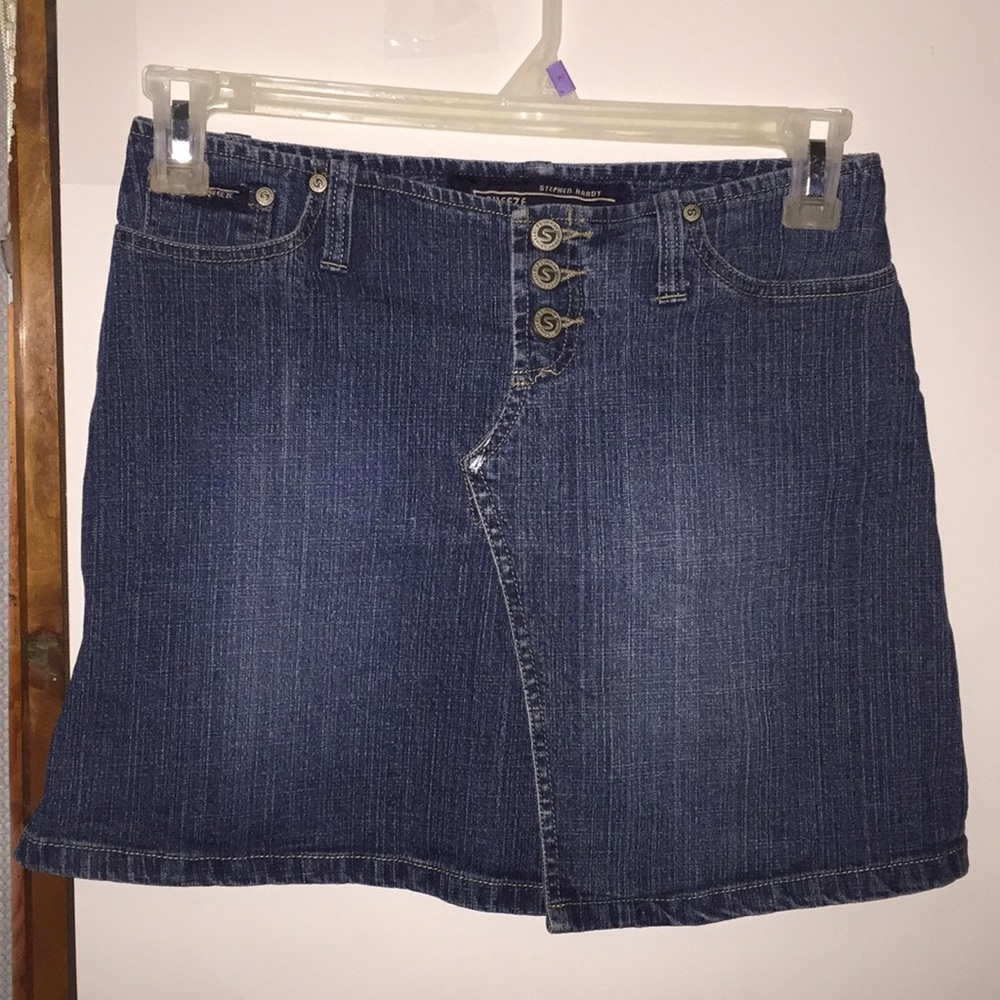 Stephen Hardy Squeeze Jean Mini Skirt